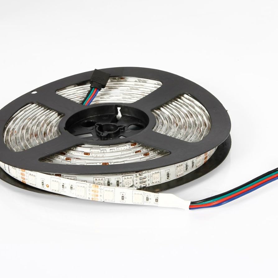 Amazon.co.jp: DC12V LEDテープライト 単体 フルカラーRGB 防水